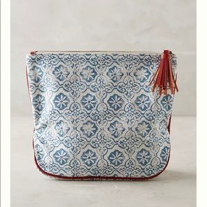 Anthropologie Majolica Cosmetic Bag/Pouch NWT